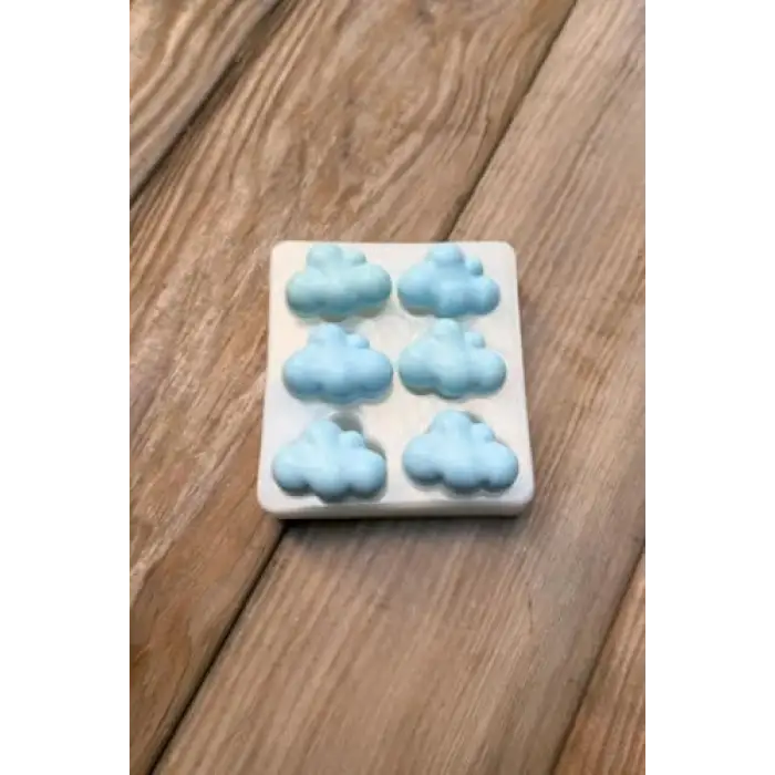 Bubble Bulut Mini Altılı Silikon Mum Kalıbı