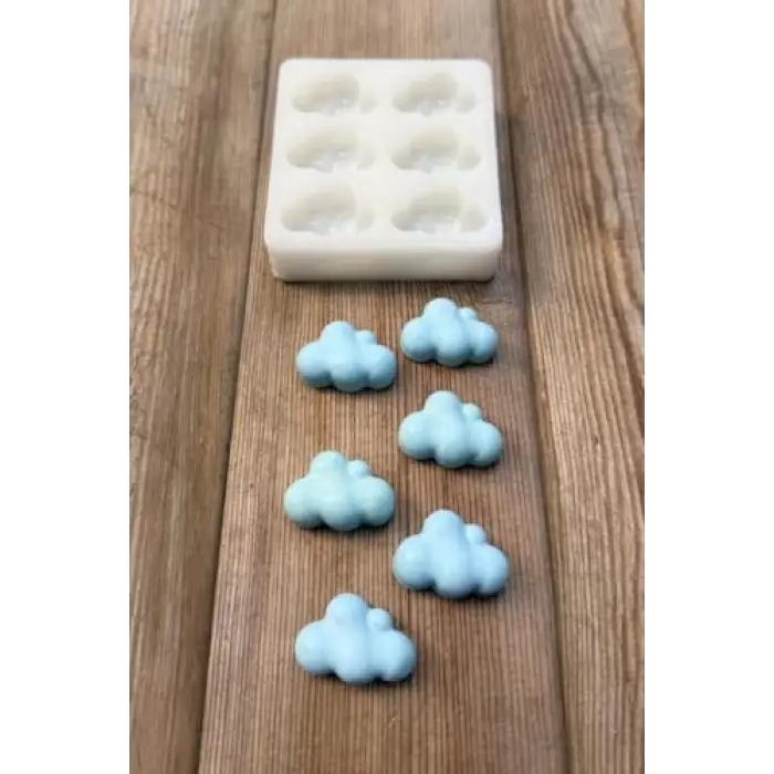 Bubble Bulut Mini Altılı Silikon Mum Kalıbı