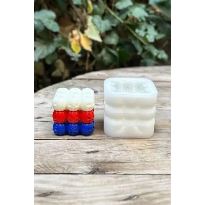 Bubble kabak silikon mum kalıbı, tekli, 1 adet