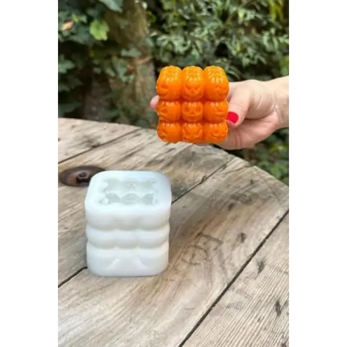 Bubble kabak silikon mum kalıbı, tekli, 1 adet