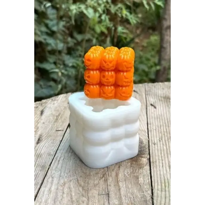 Bubble kabak silikon mum kalıbı, tekli, 1 adet