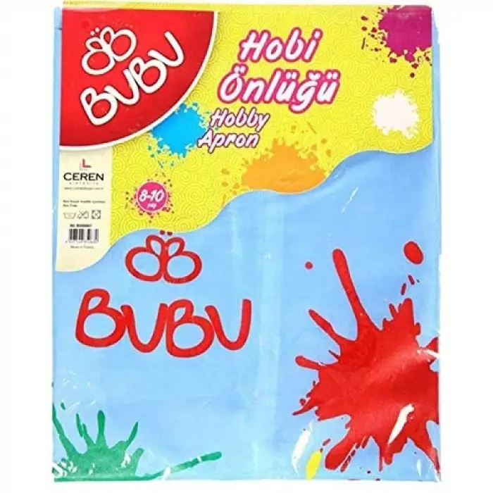 Bubu +, 10 Yaş XL Boyama Önlüğü