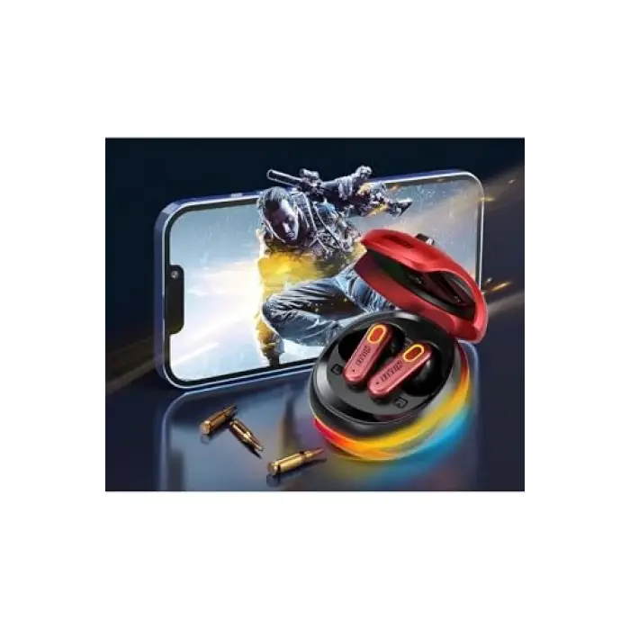 Buds 1 ANC Bluetooth Kulaklık RGB, Kırmızı