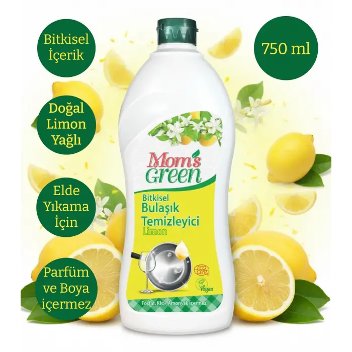 Bulaşık Deterjanı — Bitkisel Elde Yıkama Limonlu 750 ml | Elde Yıkama, Bulaşık Temizliği, Elde Bulaşık Yıkama Deterjanı