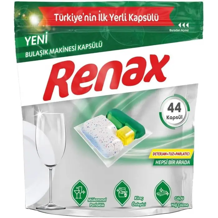 Bulaşık Makinesi Kapsül Deterjanı 44 Adet