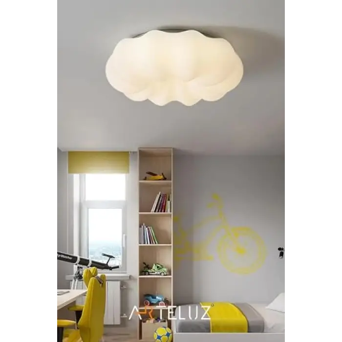Bulut Model Modern Plafonyer Avize, 55 cm
