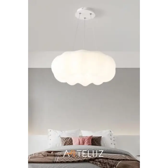 Bulut Model Modern Sarkıt Avize, 55 cm