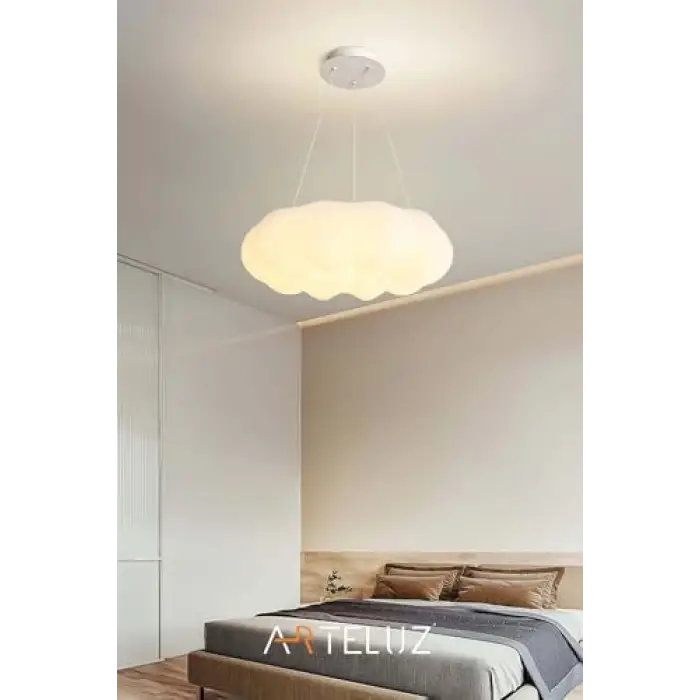 Bulut Model Modern Sarkıt Avize, 55 cm