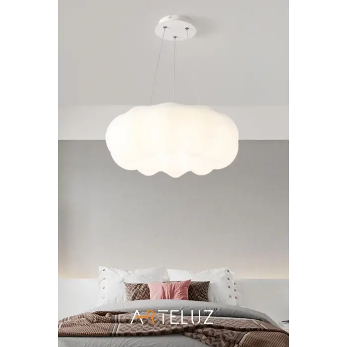 Bulut Model Modern Sarkıt Avize, 55 cm