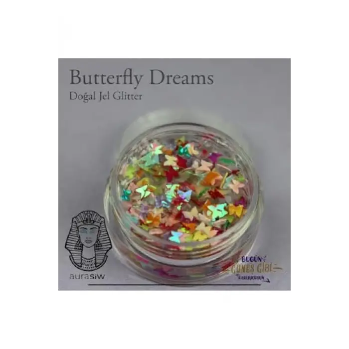 Butterfly Dreams jel formlu doğal glitter
