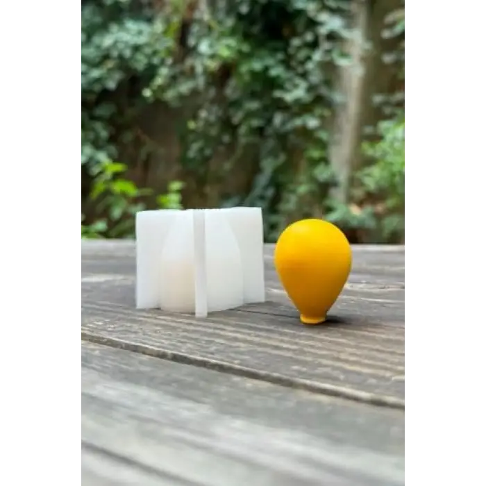 Büyük boy balon elips silikon mum kalıbı