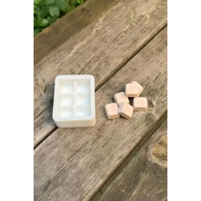 Buz Altılı Silikon Mum Kalıbı