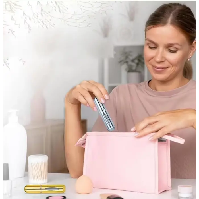 Buz Mavisi, 5 ml Doldurulabilir Mini Parfüm Şişesi, 1 Adet