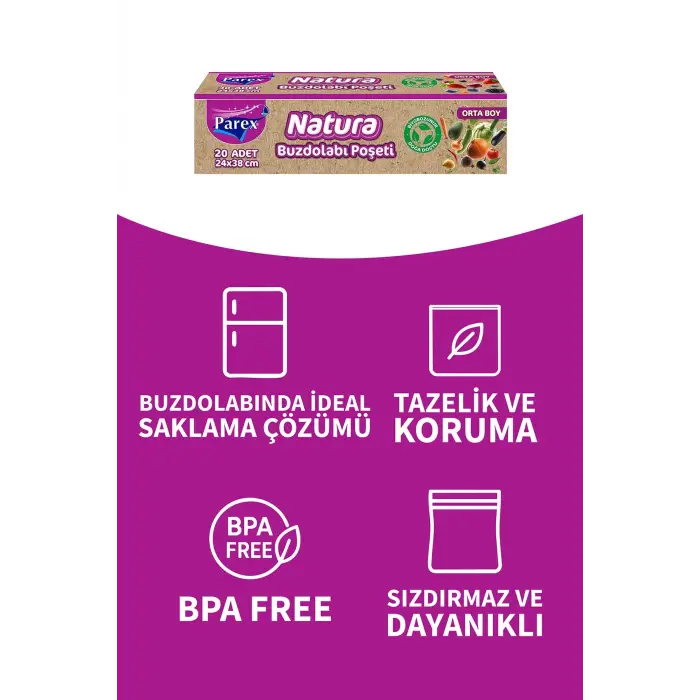 Buzdolabı Poşeti Orta Boy 20li