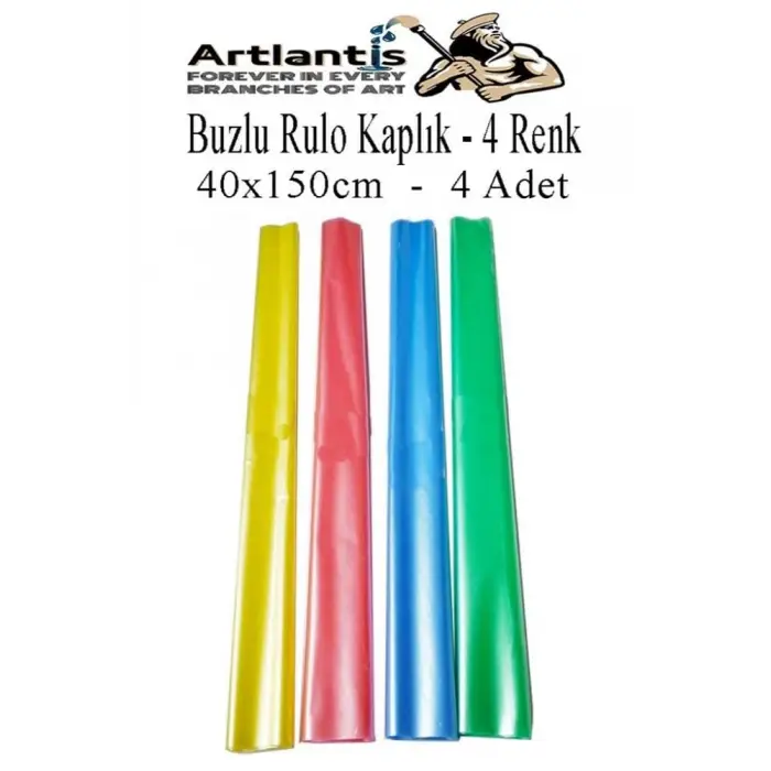 Buzlu şeffaf rulo kaplık, 4 adet, 40X150 cm