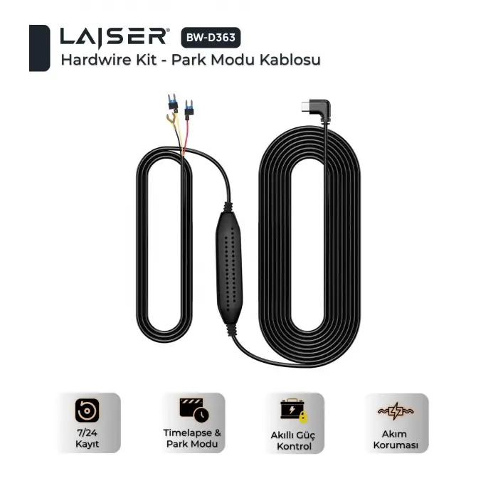 BW-D363 Hardwire Kit Park Modu Kablosu Type-C