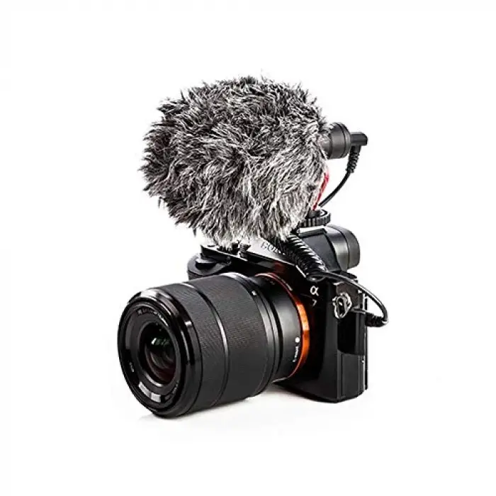 BY-MM1 Pilsiz Kamera Üstü Çift Mikrofon, iPhone, Android, DSLR Kamera Uyumlu