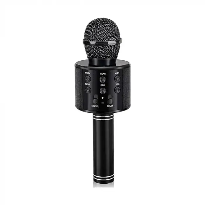 C-8501 Karaoke Mikrofon Bluetooth USB & TF & Aux (Siyah)