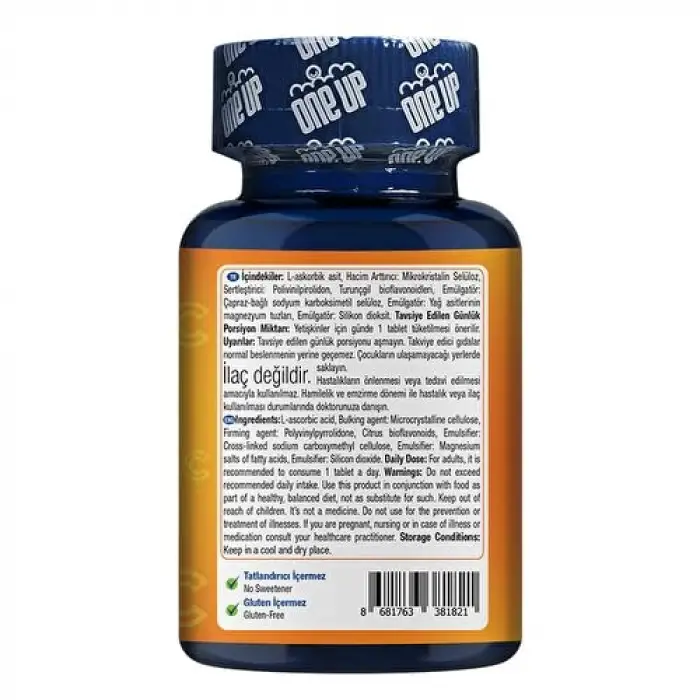 C Vitamini 1000 Mg 60 Tablet AROMASIZ Renkli