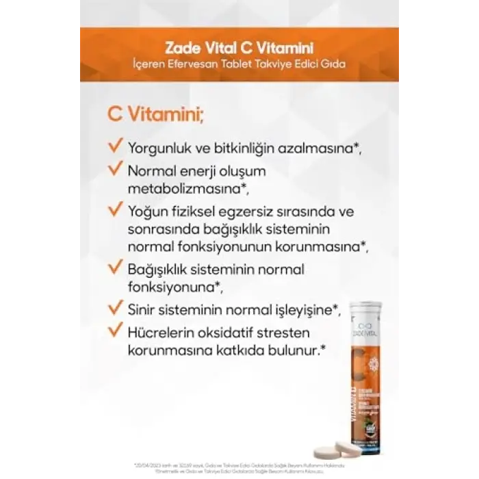 C Vitamini 20 Efervesan Kapsül (1 x 20 Adet)