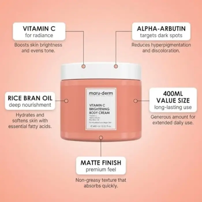 C Vitamini Aydınlatıcı Vücut Kremi 400 ml