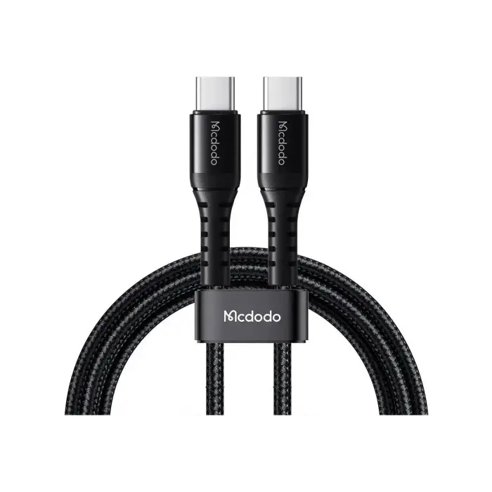 CA-5643 60W 3A TYPE-C To TYPE-C Şarj ve Data Kablosu Siyah - 2m