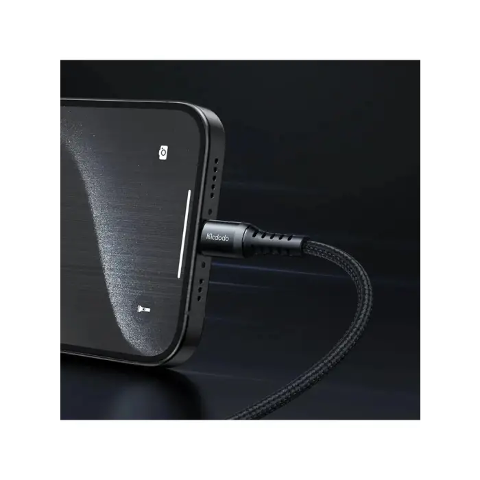 CA-5643 60W 3A TYPE-C To TYPE-C Şarj ve Data Kablosu Siyah - 2m