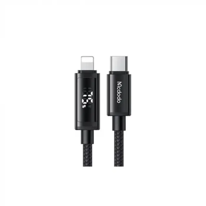CA-7990 Type-C TO Lıghtnıng 36W Çift LED Ekranlı Kablo