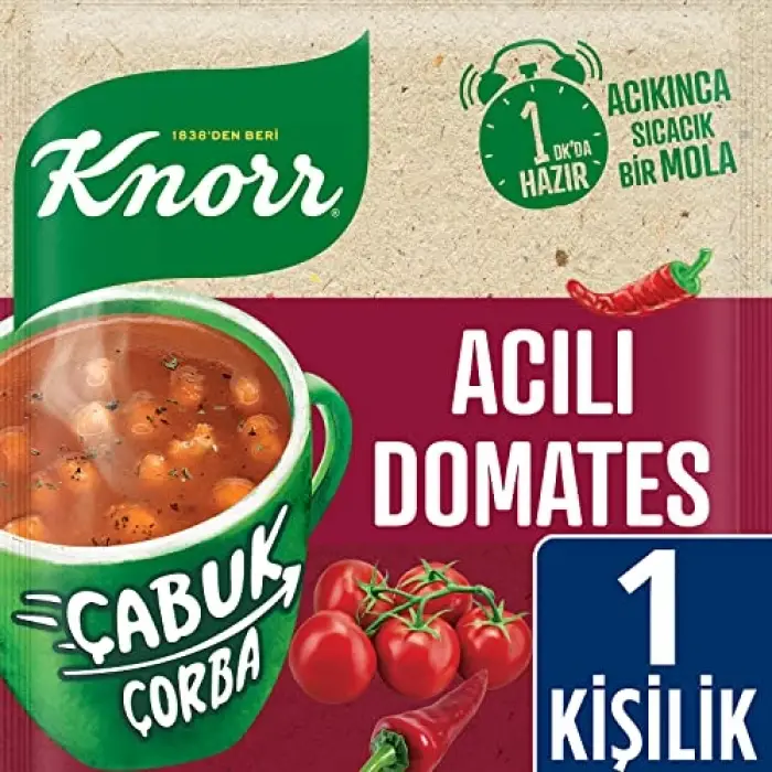 Çabuk Çorba Acılı Domates 22 g