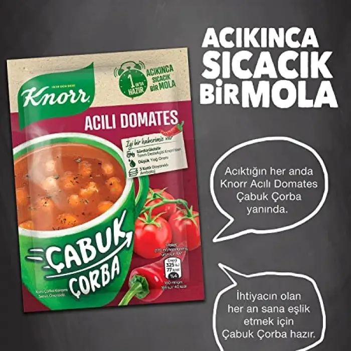Çabuk Çorba Acılı Domates 22 g