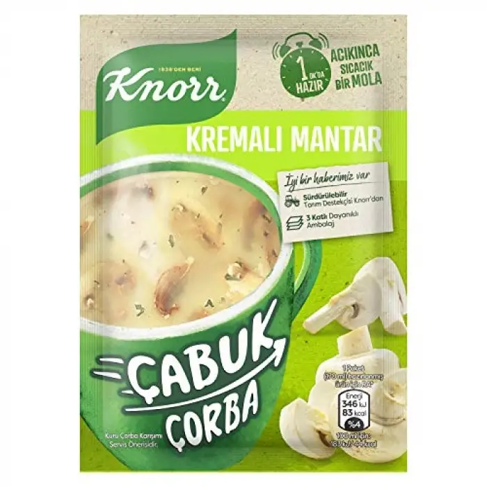 Çabuk Çorba Kremalı Mantar 19 g