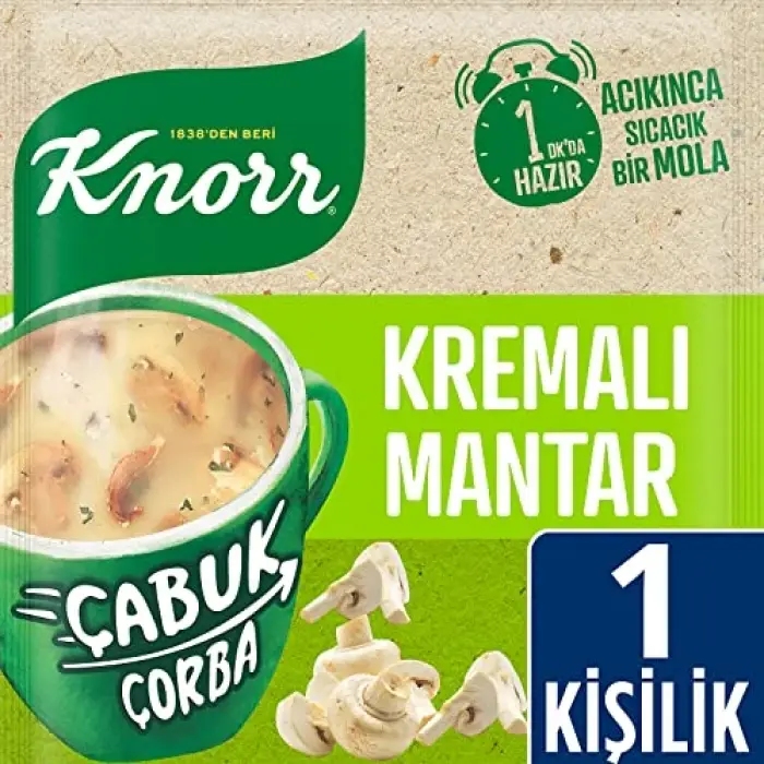 Çabuk Çorba Kremalı Mantar 19 g