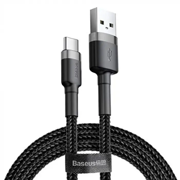 Cafule USB A to C Kbl 2A 2m-Gri+S