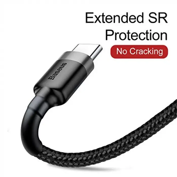 Cafule USB A to C Kbl 2A 2m-Gri+S