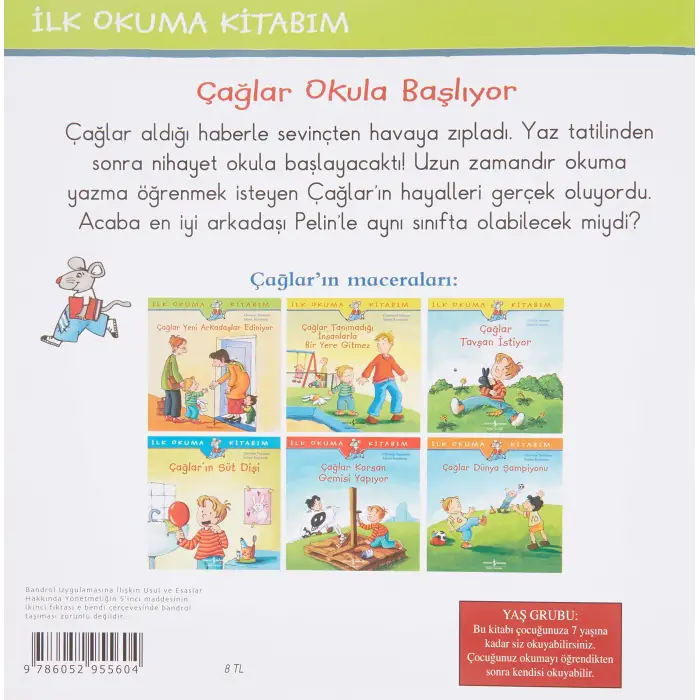 Çağlar Okula Başlıyor: İlk Okuma Kitabım