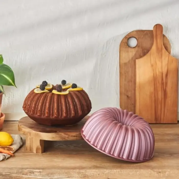 Cake Pro Dilimli Antrasit Döküm Kek Kalıbı 4lü set