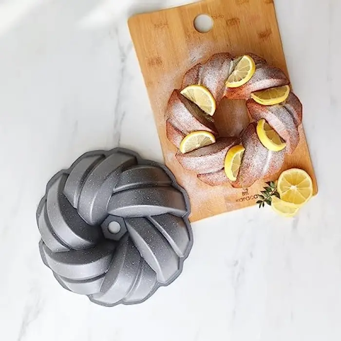 Cake Pro Örgü Döküm Kek Kalıbı Antrasit 26 cm