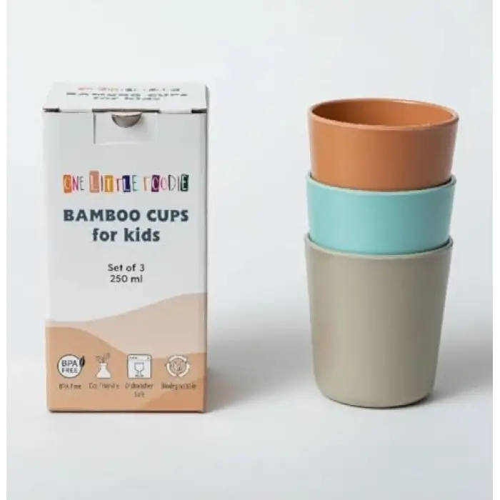 Calimila Bambu Bardak 3lü Set (250 Ml)