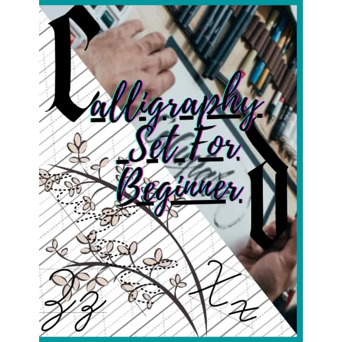 calligraphy set for beginer: the easiest calligraphy workbook hand lettering with typography basic (body; moreover terminology ... paper hand lettering workbook8.5 * 11 inches