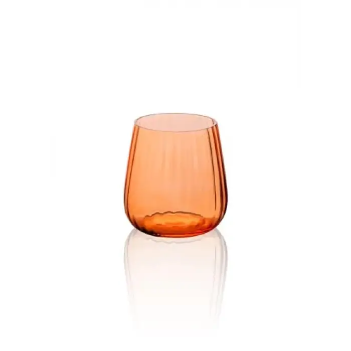 Cam Su Bardağı Turuncu 450 ml BRD0127