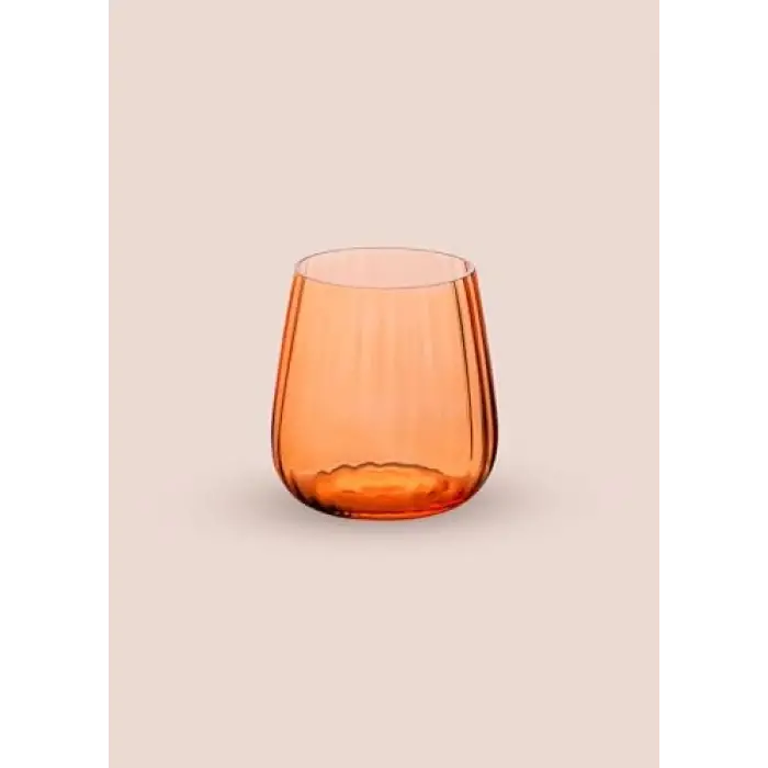 Cam Su Bardağı Turuncu 450 ml BRD0127