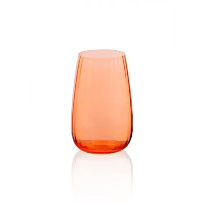 Cam Su Bardağı Turuncu 600 ml BRD0123