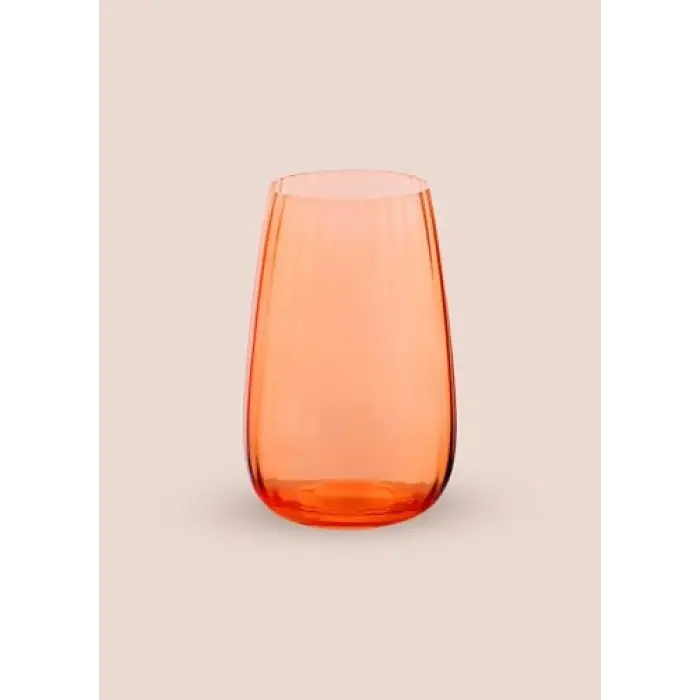 Cam Su Bardağı Turuncu 600 ml BRD0123