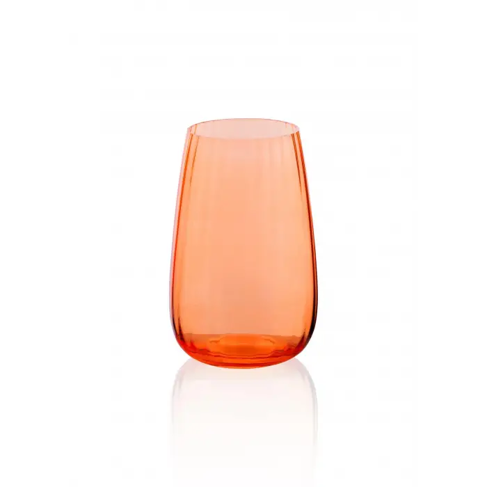 Cam Su Bardağı Turuncu 600 ml BRD0123