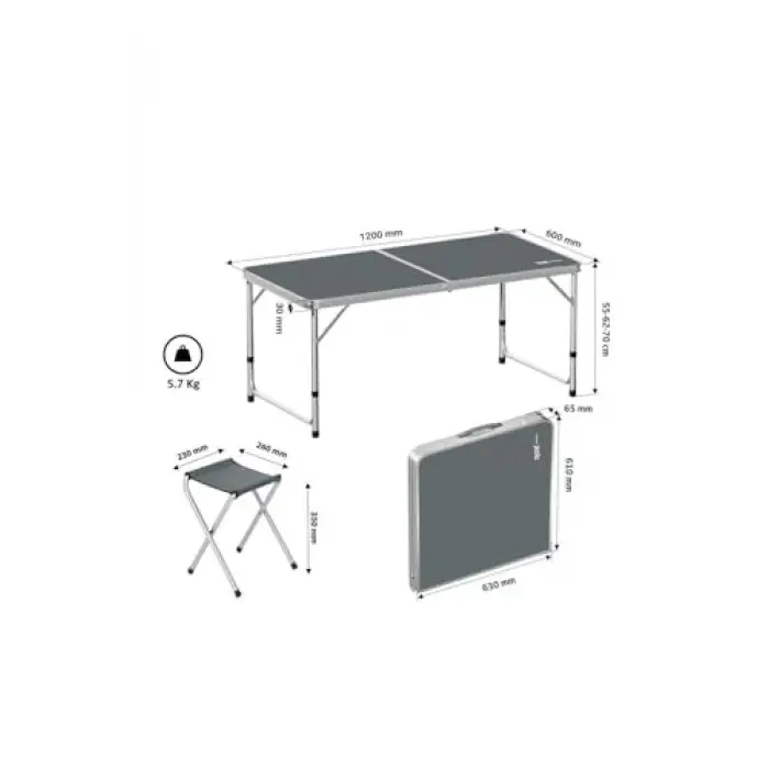 Camping Katlanır Masa Tabure Seti