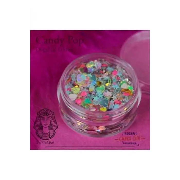 Candy Pop - Jel Formlu Doğal Glitter