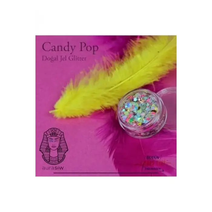 Candy Pop - Jel Formlu Doğal Glitter