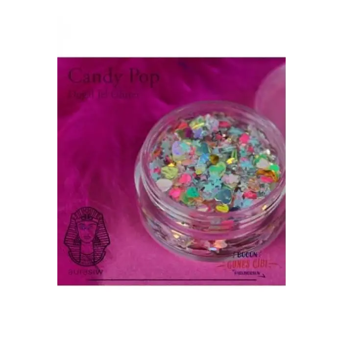 Candy Pop - Jel Formlu Doğal Glitter