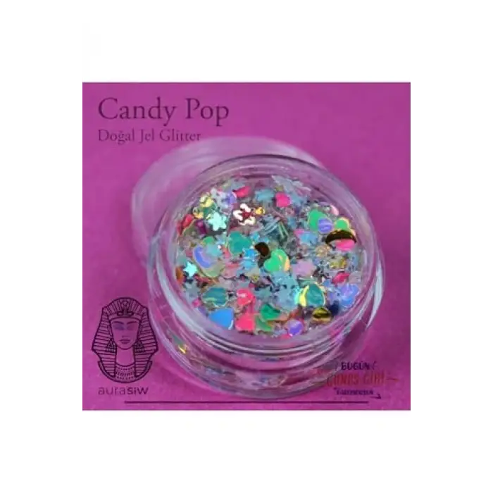 Candy Pop - Jel Formlu Doğal Glitter