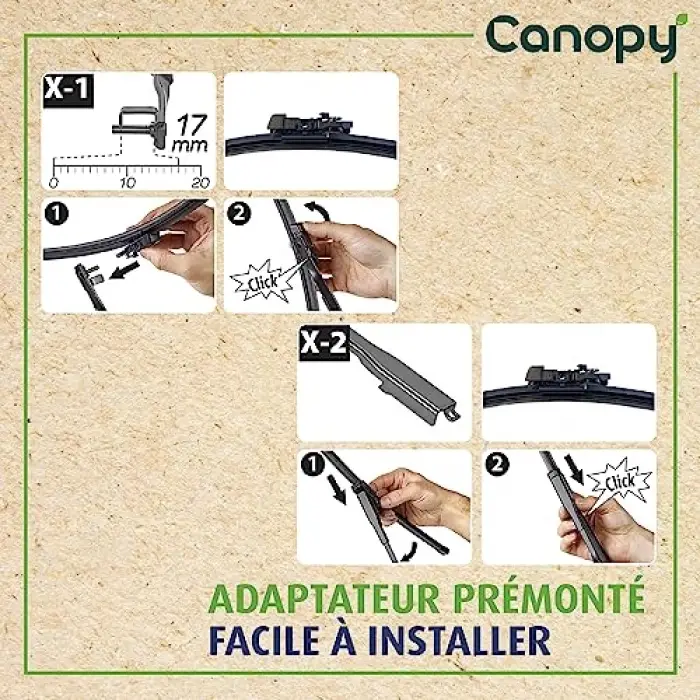 Canopy Silecek Audi A3 (2007-2012), Bmw 3 Serisi E90 (2004-2011), Ford C-Max II (2015-2019), Nissan Qashqai (2006-2013) (600 MM) 583975